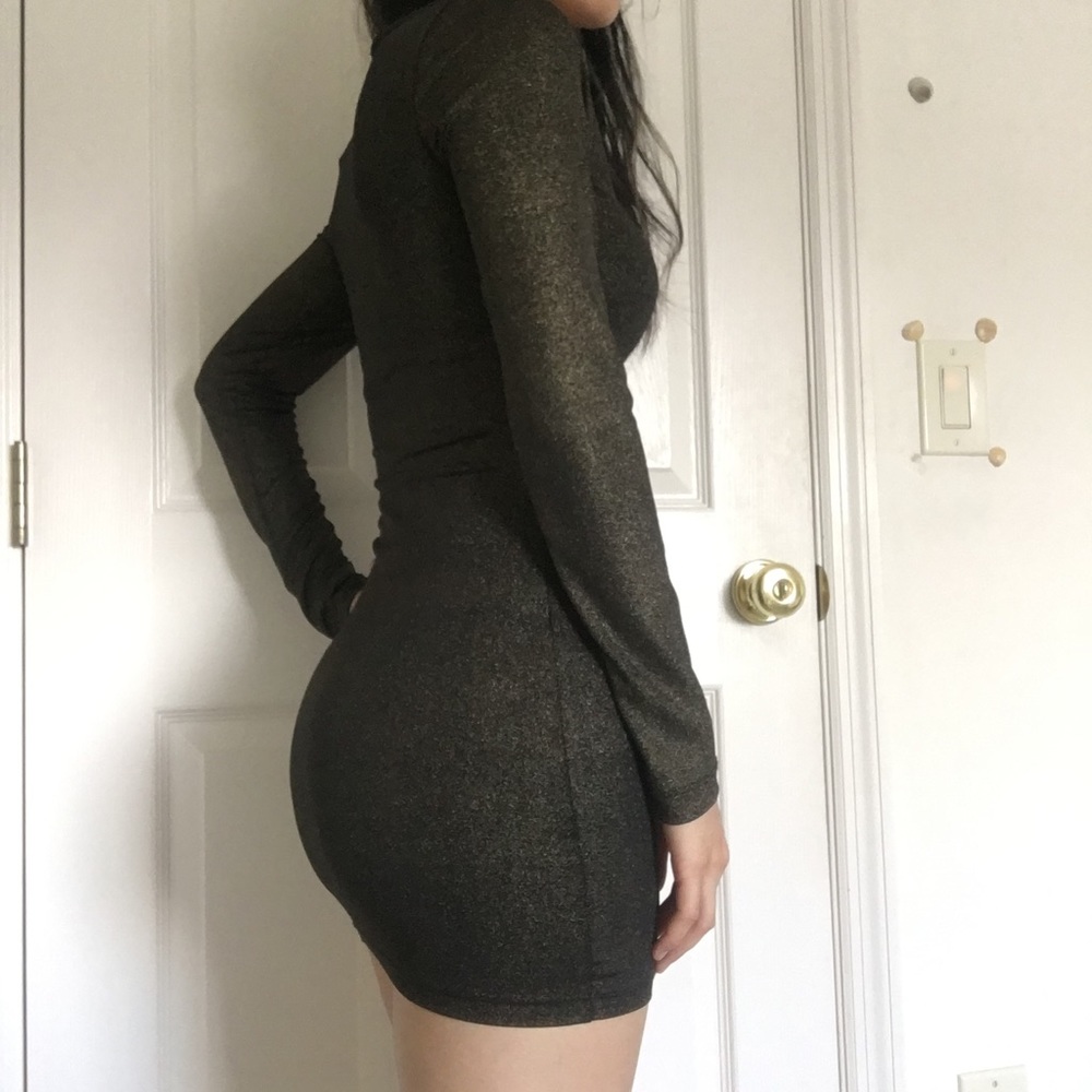Black & Gold mini dress